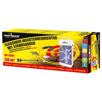 Weitech Insketenvernichter mit Staubsauger und UV Lampe