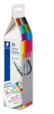 STAEDTLER® 334 CG20 Fineliner triplus 20St