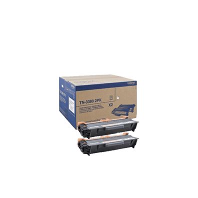 Brother TN-3380TWIN Tonerkartusche 2 Stück(e) Original Schwarz