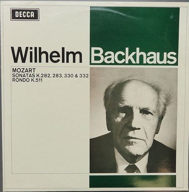 DECCA LXT 6301 - Wilhelm Backhaus, Wolfgang Amadeus Mozart - Sonatas K.282, 283,