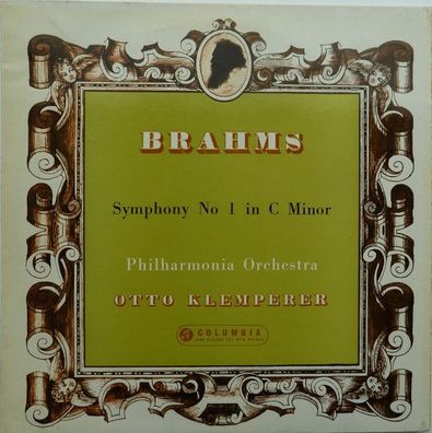 Columbia 33CX 1504 - Johannes Brahms, Philharmonia Orchestra, Otto Klemperer - S