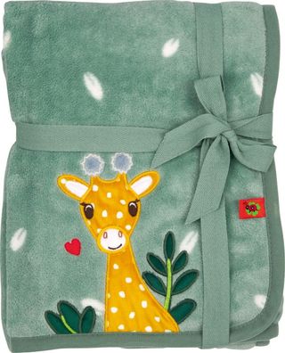 Die Spiegelburg 23022, Geschenkset Baby, Babydecke, Giraffe, BabyGlück, Kuscheldecke,