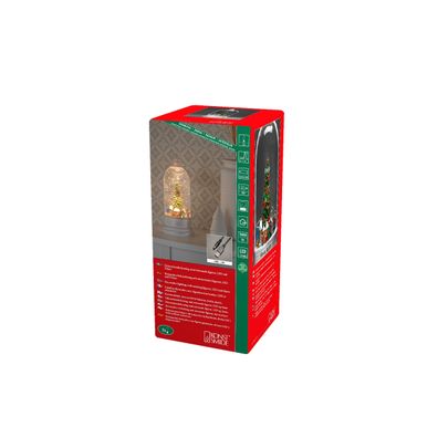 Konstsmide LED Wasserlaterne weiß rotierend Timer Batterie USB 4261-200