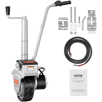 VEVOR Elektrische Rangierhilfe Stétzrad 12V 8000kg 30,5-63cm