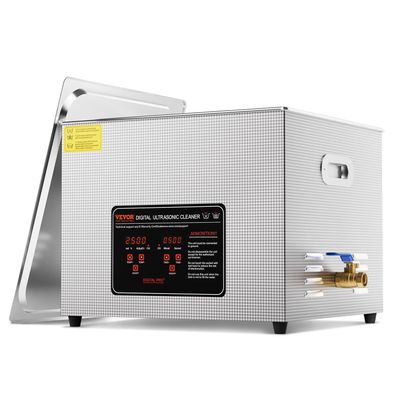VEVOR Ultraschallreiniger 15 L 40 kHz 360 W mit Heizung Timer Korb