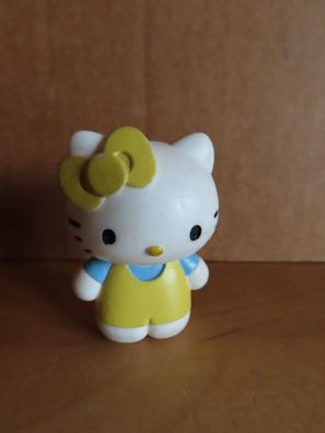 Figur Katze Kitty mit gelber Schleife stehend ca. 4,9 cm H Bullyland 2009