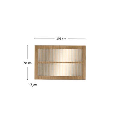 Bettkopfteil Beyla 105 x 3 x 70 cm Esche Schlafzimmer Kopfteil Bett