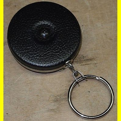 Key-Bak KB 5 schwarz Schlüsselkette mit 60 cm Stahlkette - mit Gürtelklammer