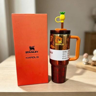 40oz Tumbler Stanley Karol G | Limited Edition Insulated Stainless Steel Mug | Pineap