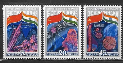 Sowjetunion postfrisch Michel-Nummer 5371-5373