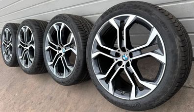 4x Original BMW X5 G05 X6 G06 21 Zoll Sommerräder Y Speiche 744 6883761/62 RSC NEU