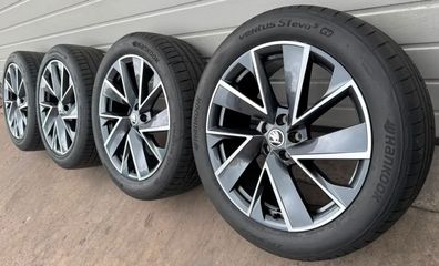 4x Original Skoda Enyaq IV 5A Elroq PYL 20 Zoll Sommerräder Vega 5LA601025 DOT26 NEU