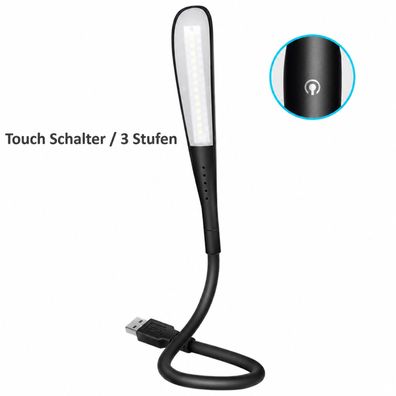 H47C LED Lampe USB 1,5W Schwanenhals Laptop PC Notebook Computer Licht Leuchte