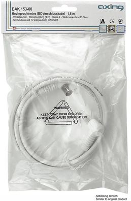 Câble antenne Axing BAK 993-00 ST angle 10m pour une réception optimale