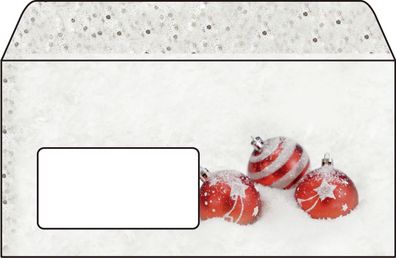 SIGEL DU247 Sigel® Weihnachts-Umschlag "Winter Flair" - DIN lang (110x220 mm), 50 Ums