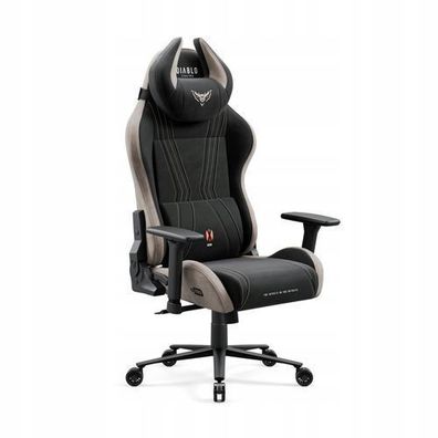 Diablo X-Horn 2.0 Gaming Stuhl Stoffbezug Bürostuhl Schreibtischstuhl 3D Armlehnen