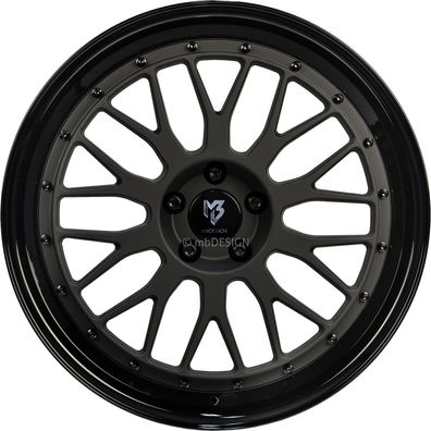4x mbDESIGN Aluminiumrad gegossen LV1 8,5x19 Zoll LK 5x110 ET35.0 ML 75.0 Ausf. 5FR