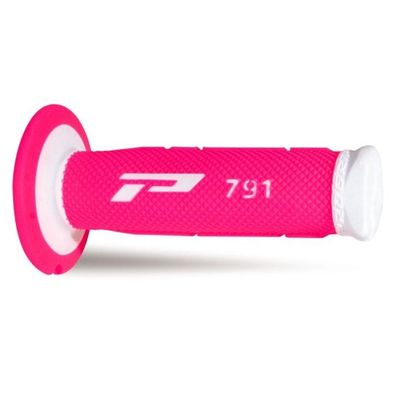 Progrip 791 Double Density Grips - White/Fuxia