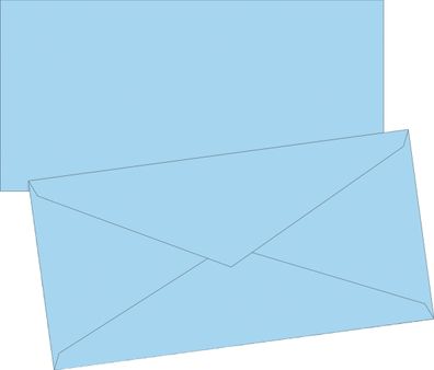 Brunnen 105125132 Briefumschlag Universalpapier DIN lang hellblau