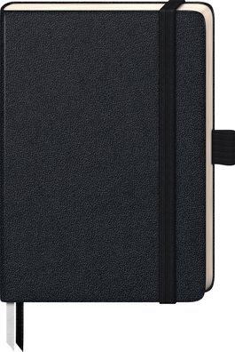 Brunnen 105521705 Notizbuch Kompagnon Klassik 9,5 x 12,8 cm liniert schwarz