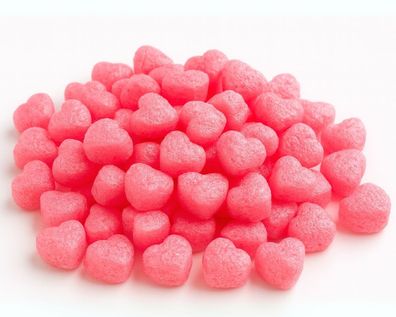 Verpackungschips Rosa Herz Bio 10-400L Farbige Polsterchips Füllchips Füllmaterial