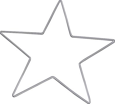 KNORR prandell 216785255 Drahtstern Ø 25 cm silberfarben