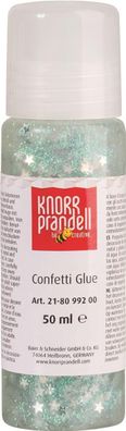 KNORR prandell 218099200 Glitterfarbe Confetti Glue "Sterne" silberfarben