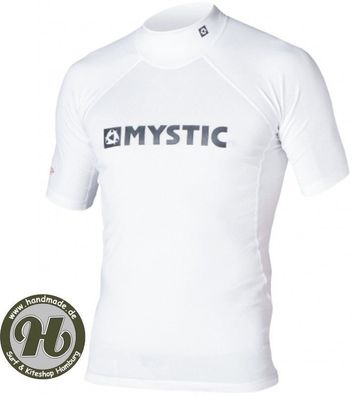 Mystic Star Rash Vest White Gr S 48 shortsleeve S/ S Kurzarm