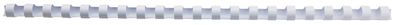 GBC 4028197 Spiralbinderücken Plastik - A4, 12 mm/95 Blatt, weiß, 100 Stück