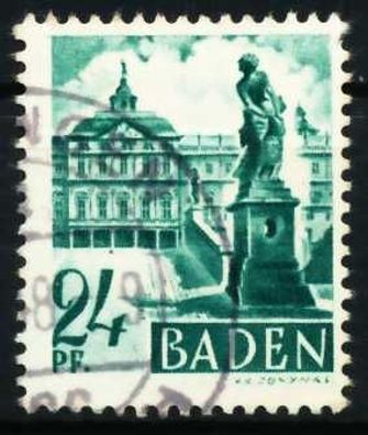 FZ BADEN 2. Ausgabe Spezialisiert Nr 22 gestempelt X606232