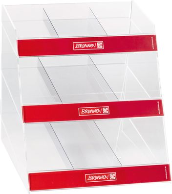 Brunnen 1029800 Display "Radiergummis / Spitzer" ca. 25 x 26 x 27 cm transparent