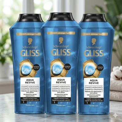 Schwarztkopf GLISS Shampoo 3x400ml