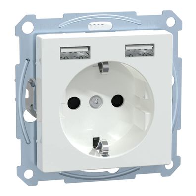 Schneider Electric Merten Schuko-USB-Steckdose MEG2366-0325 aktivweiss