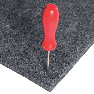 5X Heyda 204881599 Prickel-Filzunterlage, anthrazit