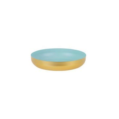 Dekoschale Soft Gold Mint 25 x 25 x 5 cm MY HOME