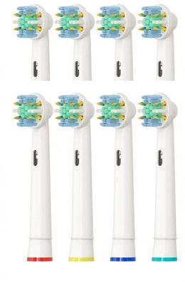 Aufsteckbürsten Ersatzzahnbürsten für ORAL B MicroPulse Tiefen-Reinigung FLOSS ACTION