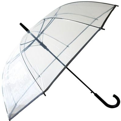 Regenschirm Stockschirm Transparent Durchsichtig XL Damen Hochzeit Fashion 15184