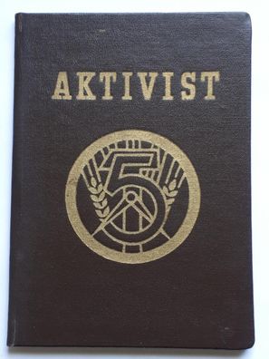 DDR FDGB Aktivistenausweis 1955 MTS Spezialwerkstatt Parchim