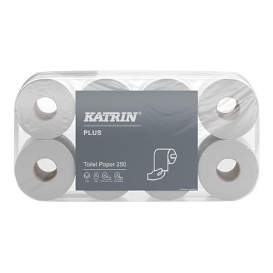 6x Katrin Toilettenpapier Plus 11711 3lg. 250Blatt 8Rl