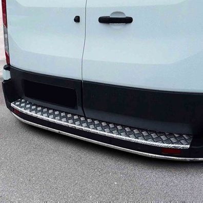 Ladekantenschutz Stoßstange für Ford Transit 2014-2025 Doppelflügeltür Alu