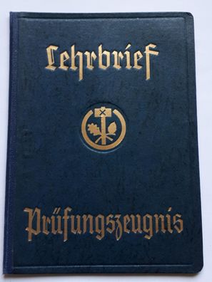 DDR Lehrbrief Prüfungszeugnis Elektro Installateur Handwerk 1949 Berlin