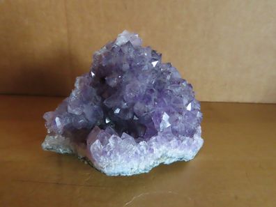 Stein Kristall viele kleine lila Amethyst Stein nicht geschliffen ca.8 x7cm