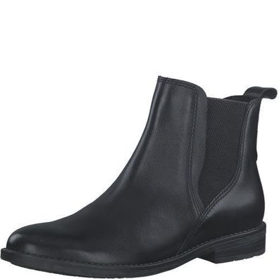 Marco Tozzi Chelsea Boot - Schwarz Leder