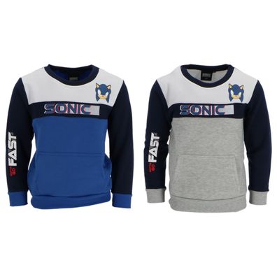 Sonic Kinder Sweatshirt Langarm Pullover Freizeitshirt Rundhals