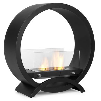 Moritz Ethanol Kamin Standkamin 72 x 70 x 30 cm rund 1,5 L Bioethanol Kaminofen