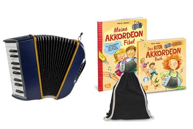 Hohner XS Kinderakkordeon blau-orange