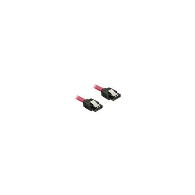 SATA-Kabel Delock SATA III -> SATA St/St 1.00m rot Clips
