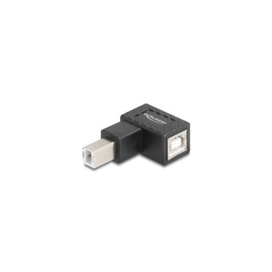 DELOCK Adapter USB 2.0 B Stecker zu B Buchse 90° gew. unten