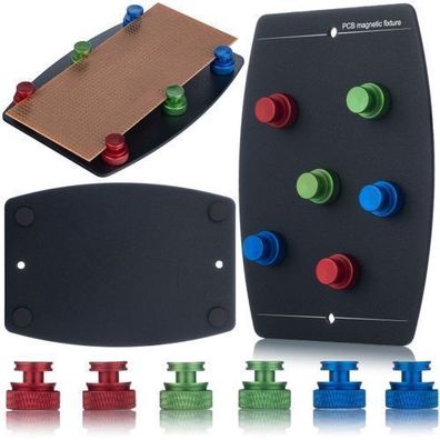 Rosfix Magnetische Halterung PCB – 6 Magnete | 100×140 mm, Hitzebeständig