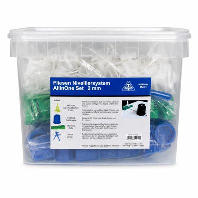HaWe Fliesen-Nivelliersystem All-in-one-Set 2 mm